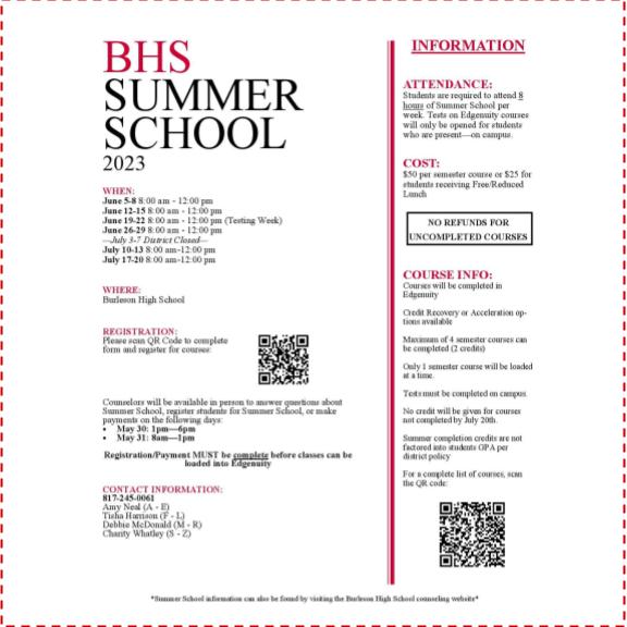  BHS Summer School 2023 